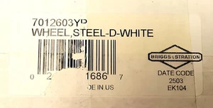 SNAPPER WHEEL, STEEL-D-WHITE 7012603YP - Bild 1 von 4