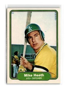 Mike Heath Baseball #91 1982 Fleer Oakland Athletics - Picture 1 of 2