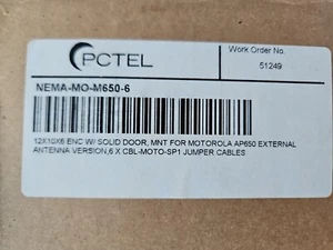 PCTEL 12x10x6 NEMA-Rated Enclosure w/Solid Door for Motorola AP650 – 6 Entry... - Picture 1 of 2