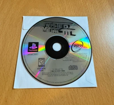 Twisted Metal III 3 - (Sony PlayStation 1, 1998) PS1 - Disc Only - Tested - Image 1 of 3