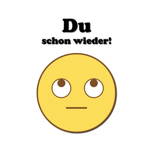 Deko Aufkleber Toilettendeckel Badezimmer Funsticker - Du schon wieder 2 R173-07 - Bild 1 von 6