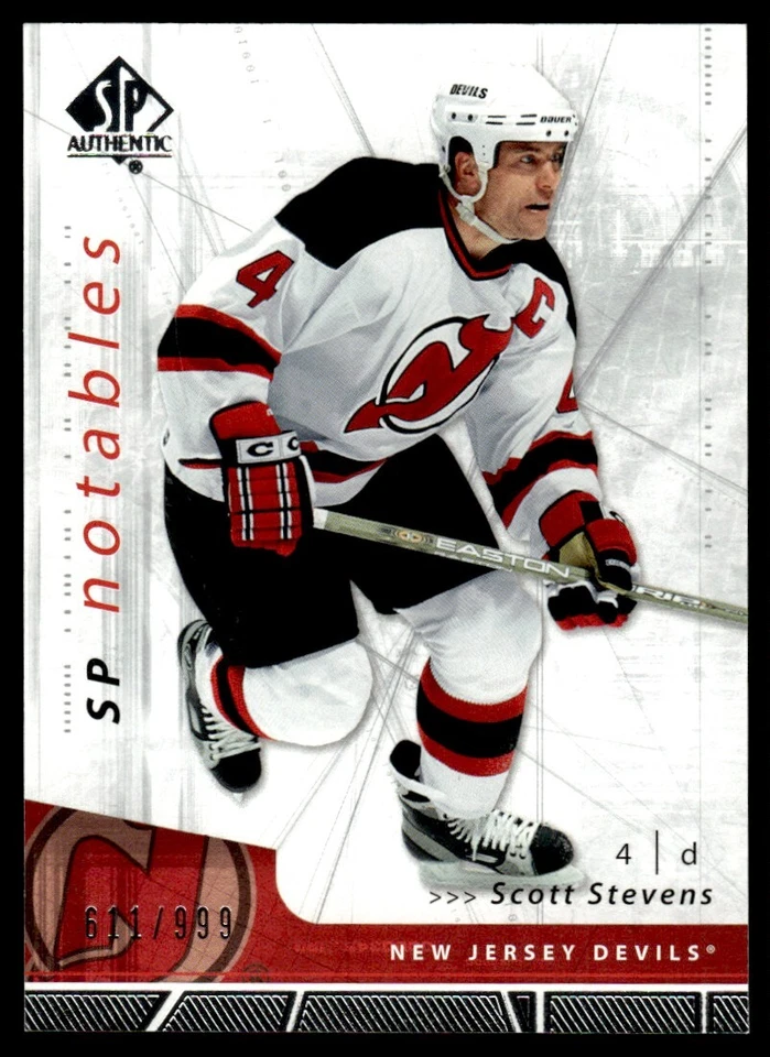 2006-07 SP AUTHENTIC NOTABLES Scott Stevens 611/999 New Jersey Devils #134 - Image 1 of 2