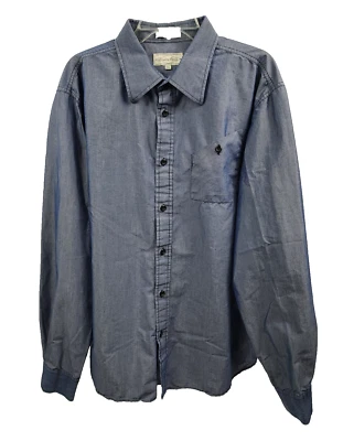 Eighty Eight Men's XXL Long Sleeve Button Down Shirt Blue - Image 1 of 4