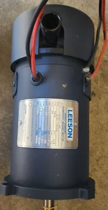 Powerful LEESON ELECTRIC MOTOR, 1/4hp, DC 24 Volt, 5/8" shaft. Part # C42D17NC5A - Picture 1 of 3