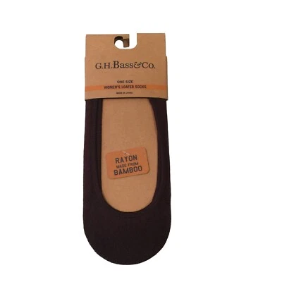 G.H. Bass & Co Women's Size 9-11 Loafer Socks Brown Bamboo Blend - Image 1 of 3