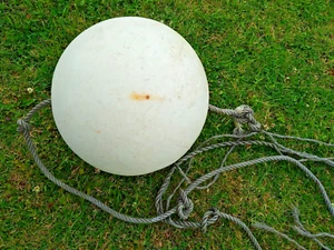 Lobster Crab Pot Buoy 10 Inch Diameter Marine Nautical Home Decor Arts & Crafts - Picture 1 of 15