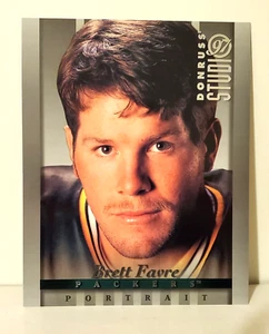 BRETT FAVRE DONRUSS STUDIO PORTRAIT, 8"X10" Card, #9 , NFL GREEN BAY PACKERS - Picture 1 of 2