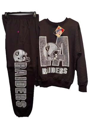 Sudadera de Colección LA Los Angeles Raiders Pantalones de Sudadera Nuevo Antiguo Stock Hombres Mediana Nueva con Etiquetas Foto 1 de 4