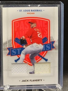 Camiseta doble Panini Chronicles America’s Pastime 2021 Jack Flaherty Cardinals - Imagen 1 de 2