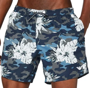 EMPORIO ARMANI Floral SWIM SURF BOARD Beach Shorts L SWIMMING SWIMWEAR TRUNKS - Picture 1 of 12