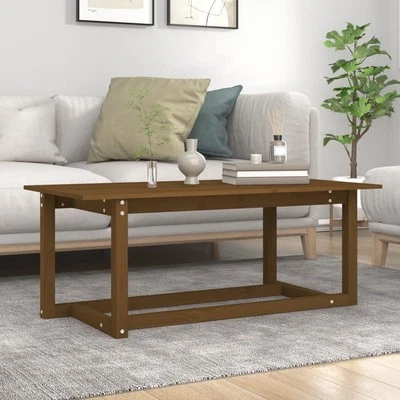 Mesa de Centro de Madera Maciza de Pino Mueble Multicolor Multitalle vidaXL - Imagen 1 de 4