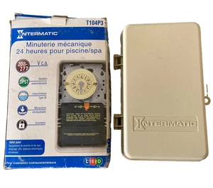 Intermatic Indoor Outdoor Pool Spa Timer T104P3 Mechanical Time Switch Metal NEW - Picture 1 of 16
