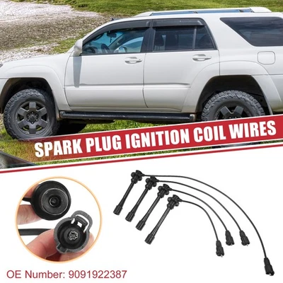 4 Pcs Spark Plug Wire Ignition Coil Cable No.9091922387 for Toyota Tacoma - Image 1 of 4