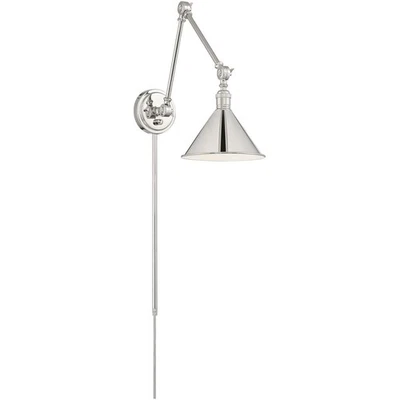 Nuvo Lighting 60/7362 Delancey Swing Arm or Wall Lamp Polished Nickel - Image 1 of 4