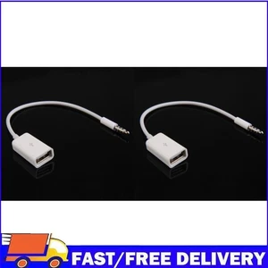 Sync 3.5mm Male AUX Auxiliary Audio Plug Jack to USB Cord Converter Cable - Afbeelding 1 van 6