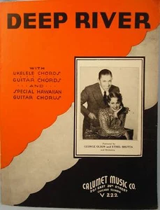 Vintage 1935 DEEP RIVER Sheet Music GEORGE OLSON (O) - Picture 1 of 1