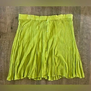 Lane Bryant women’s size 22 lime green midi gauze style skirt Swim Cover Up NWT - Picture 1 of 8