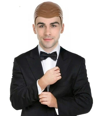 Brown Bald Cap Deluxe Quality Latex Costume Accessory Theatrical Prop Halloween - Image 1 of 4