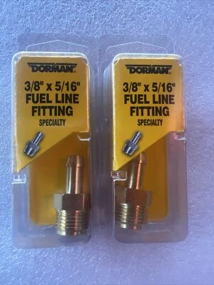 Montaje de línea de combustible de latón Dorman 785-404 3/8-24" llamarada invertida, 5/16" conector macho Foto 1 de 4