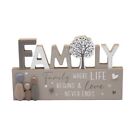 Family Where Life Begins And Love Never Ends Standing Plaque