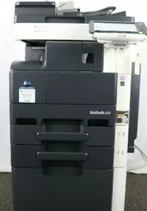 Konica Minolta Bizhub 223 A3 Mono Laser Multifunction Printer LOW METER COUNT - Picture 1 of 12