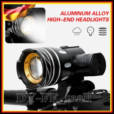 40000LM LED Fahrradlampe Scheinwerfer USB Akku Fahrradlicht Lampe Waterproof NEU - Bild 1 von 4