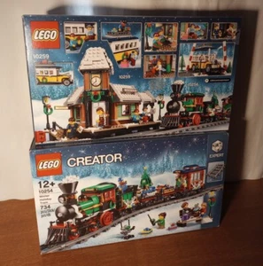 LEGO 10254 Creator Winter Village Holiday Train + 10259 BAHNHOF WEIHNACHTEN MISB - Bild 1 von 7