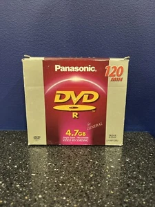 Panasonic DVD-R 120 Min 4.7gb Video Recording LM-RF120U 3 Factory Sealed 5Pack - Picture 1 of 6