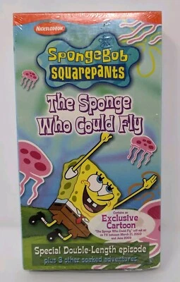Spongebob The Sponge Who Could Fly SEALED W/ Watermarks VHS - Image 1 of 4