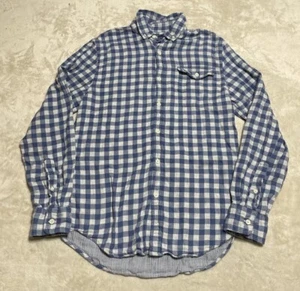Vineyard Vines Shirt Mens Small Crosby Blue Check Lined Long Sleeve Button Up - Picture 1 of 7