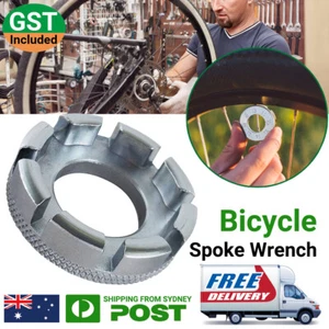 Spoke Wrench Steel Bicycle Bike Adjuster Repair Tool Wheel Spanner Vehicle Ring - Picture 1 of 12