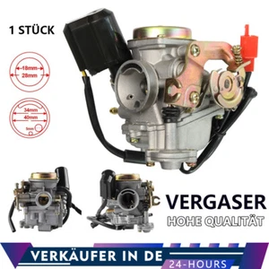 18MM Motorrad Vergaser für Rex RS 400/RS 450/RS 460/GY6 50/GY6 50cc Roller Moped - Bild 1 von 13