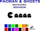 Pacman & Ghosts single colour decal vinyl for walls/cars/vans/boats