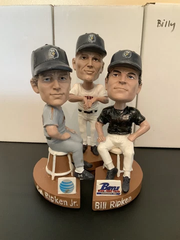 2014 MiLB Aberdeen IronBirds Ripken Family Bobbleheads! Complete Set Of Three! Cover