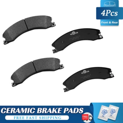 Front or Rear Ceramic Brake Pads for Chevrolet Express 3500 4500 GMC Savana 3500 - Image 1 of 4