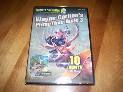 WAYNE CARLTON'S PRIMETIME BULLS 3 Elk Hunting Hunt Hunter Elks DVD SEALED NEW Foto 1 de 2