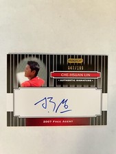 2008 Razor Signature Series Black 47/199 Che-Hsuan Lin #140 Auto