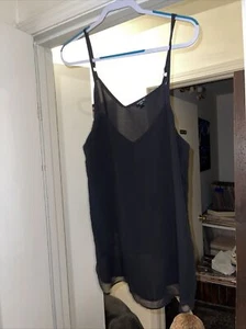 Torrid Sophie Swing Cami Chiffon Double Layer Black Plus Size 0 - Picture 1 of 3