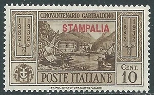 1932 ÄGÄIS STAMPALIA GARIBALDI 10 CENT POSTFRISCH ** - I31-4 - Bild 1 von 1