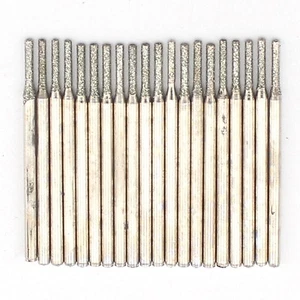 50 piezas brocas de taladro de sierra de orificio recubierto de diamante de 1,5 mm molienda joyería gemas vidrio - Imagen 1 de 3