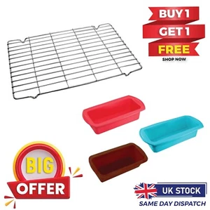 Stackable Cooling Tray Rack Cake Bread Biscuit Baking Kitchen Metal Wire Tool UK - Picture 1 of 19