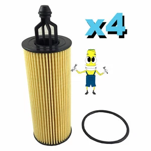 Premium Oil Filter for Jeep Cherokee with 3.2L V6 Gas Engine 2014-2021 Pack 4 - Picture 1 of 3