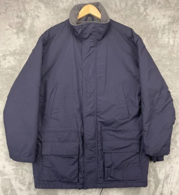 Chaqueta para hombre Lands End Aircore-200 L (42-44) abrigo parka forrado de vellón azul marino Foto 1 de 4