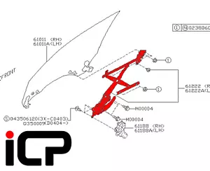LH Passenger Side Electric Window Regulator Fits: Subaru Forester STi SG9 03-07 - Picture 1 of 1