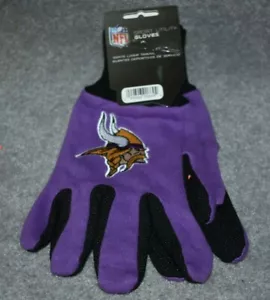 ADULTS MINNESOTA VIKINGS NFL ALL PURPOSE/UTILITY WORK GLOVES LIGHT PURPLE - Picture 1 of 3