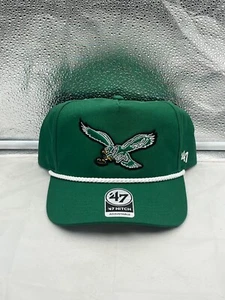 Philadelphia Eagles NFL '47 Throwback Green Rope Hitch Snapback Adjustable Hat - Picture 1 of 5