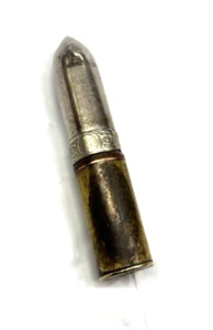 Vintage Brass Bullet Trench Art Pocket Lighter CC Paris -Lipstick bullet design - Picture 1 of 16