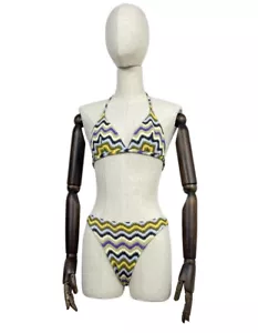 Traje de baño para mujer MISSONI Mare colorido a rayas talla 42 - Imagen 1 de 12
