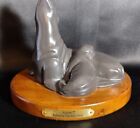 "Touch Me" Seal and pup Sculpture by Katherine Tod Johnstone