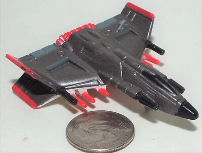 Small Micro Machine Extracon Cyberwing in Gray with red trim - Image 1 of 4